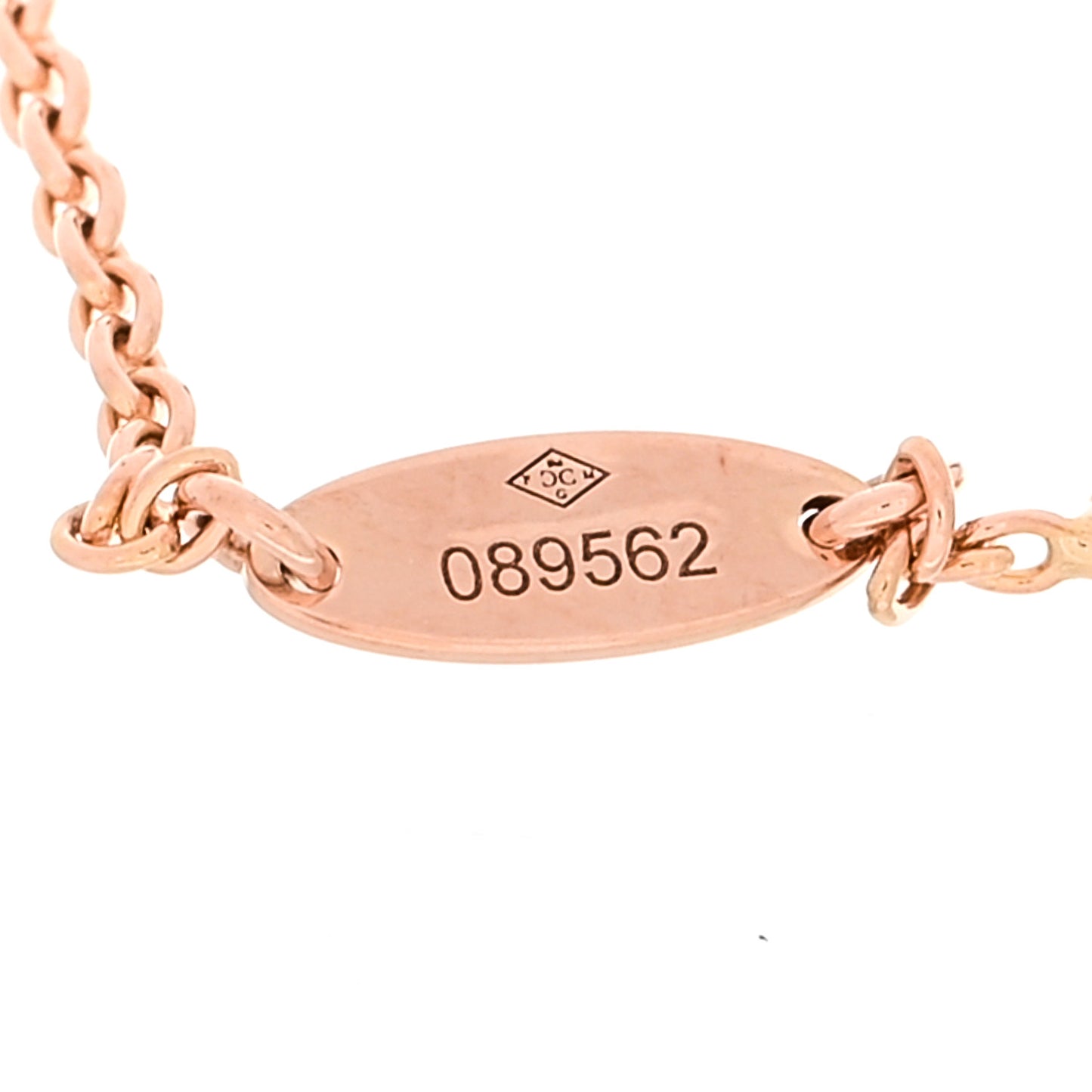 18K Rose Gold Ruby Mother of Pearl Rose Des Vents Bracelet