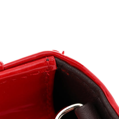 Christian Dior Metallic Box Patent Calfskin Miss Dior Promenade Pouch Red 11 of 12