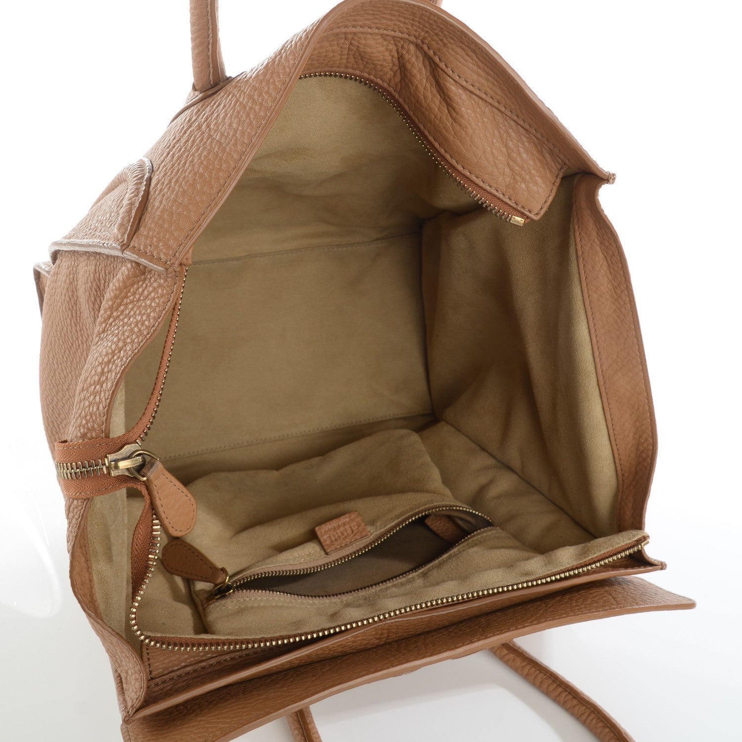 Celine Pebbled Calfskin Mini Luggage Camel 9 of 9