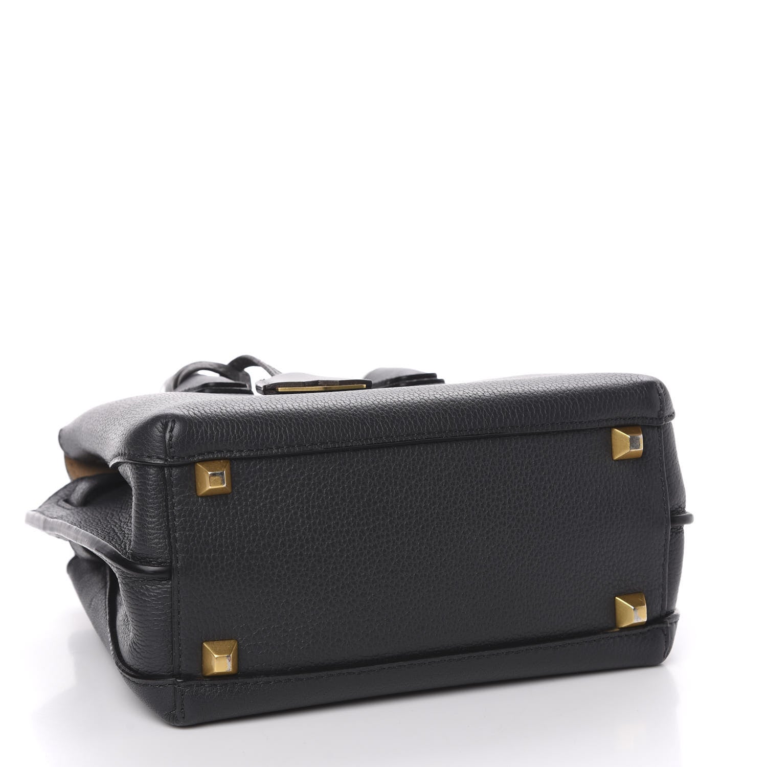 MCM Grained Calfskin Mini Milla Tote Phantom Grey 4 of 12