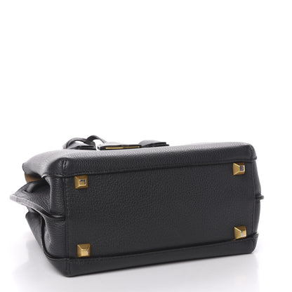 MCM Grained Calfskin Mini Milla Tote Phantom Grey 4 of 12