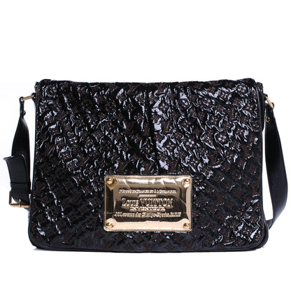 Louis Vuitton Vinyl Monogram Squishy Inventeur Messenger Bag Black 1 of 14