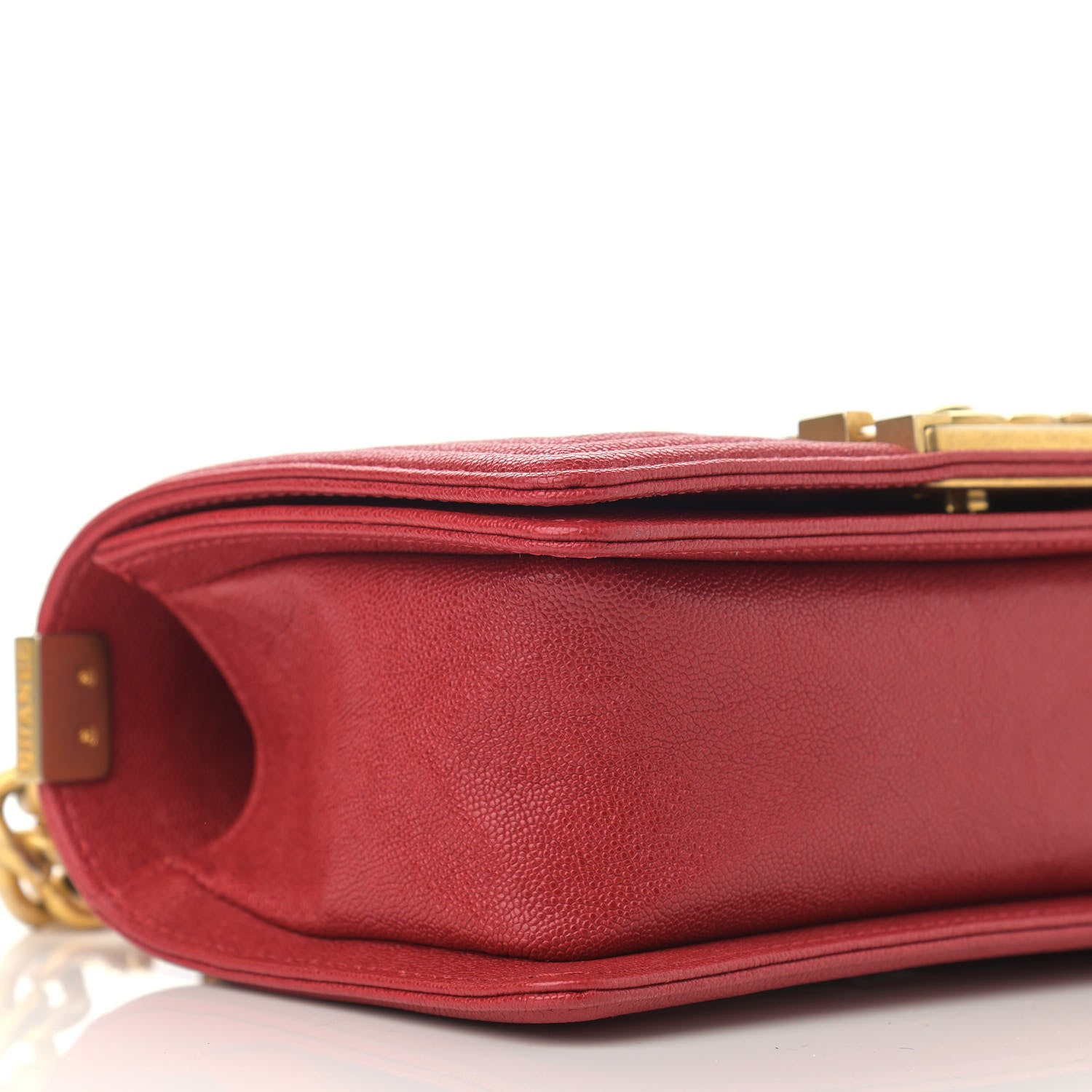 Chanel Caviar Quilted Small Boy Flap Red 5 of 10