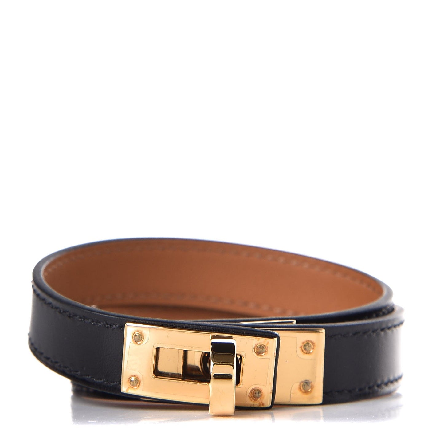 Box Kelly Double Tour Bracelet M Black