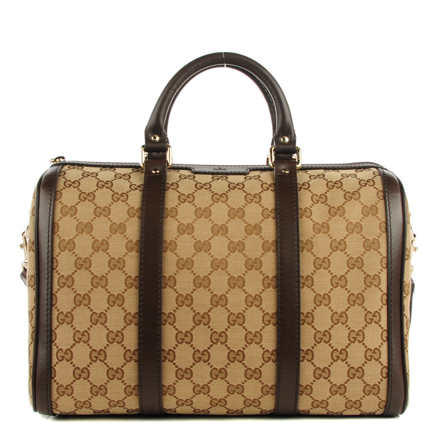Gucci Monogram Medium Joy Boston Dark Brown 1 of 9