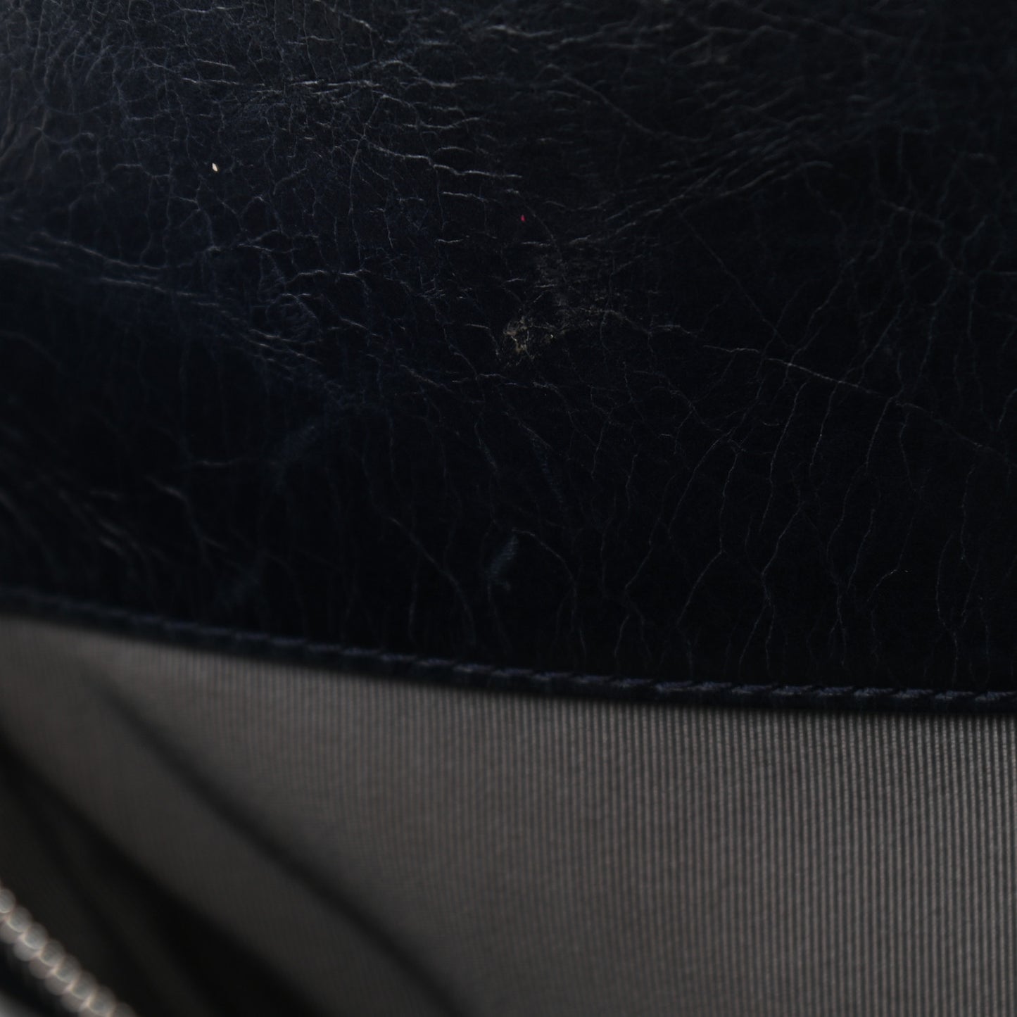 Lambskin Vertical Quilted Tote Navy