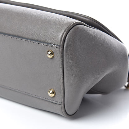 Dolce & Gabbana Grained Deerskin Medium Miss Sicily Satchel Grey 8 of 12