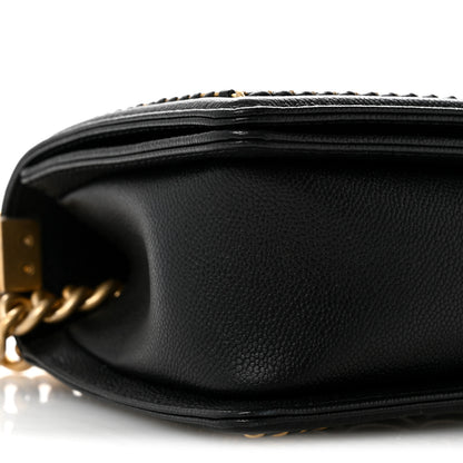 Chanel Caviar Quilted Medium Chain Around Boy Flap Black 9 of 13