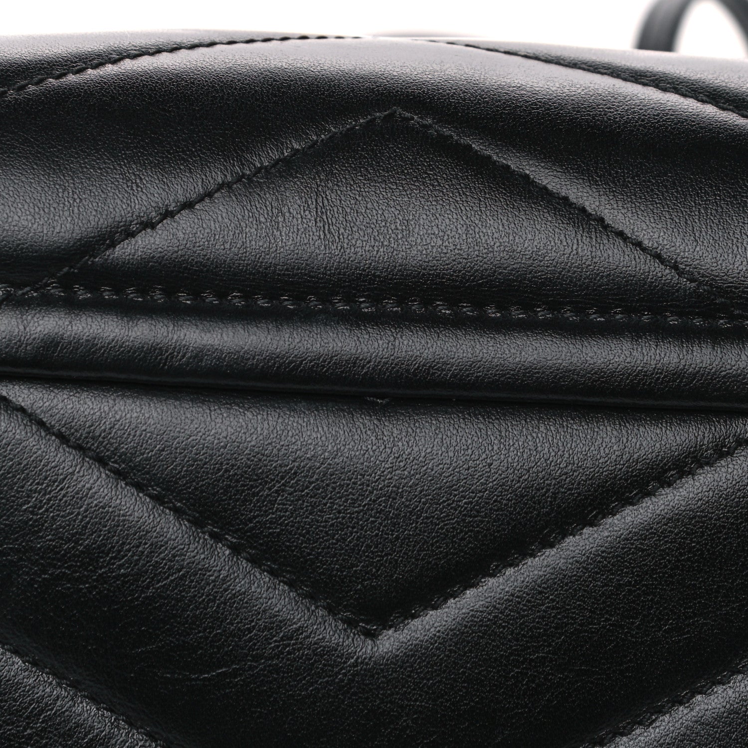 Saint Laurent Calfskin Y Quilted Monogram Toy Loulou Crossbody Bag Black 11 of 14