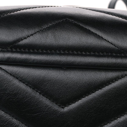Saint Laurent Calfskin Y Quilted Monogram Toy Loulou Crossbody Bag Black 11 of 14