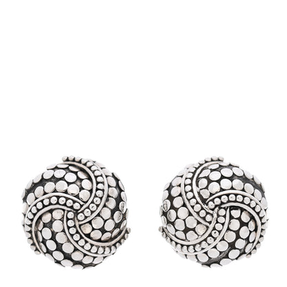 John Hardy Sterling Silver Dot Button Earrings 1 of 5