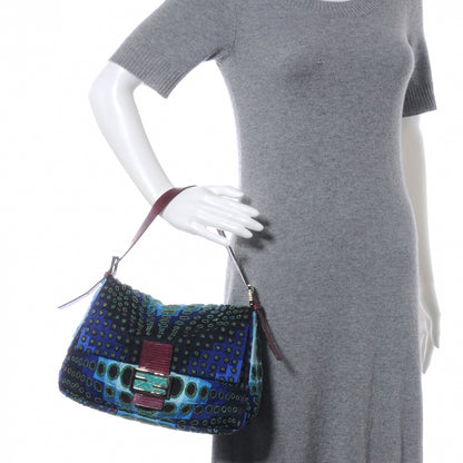 Fendi Beaded Lizard Trim Mama Baguette 2 of 7