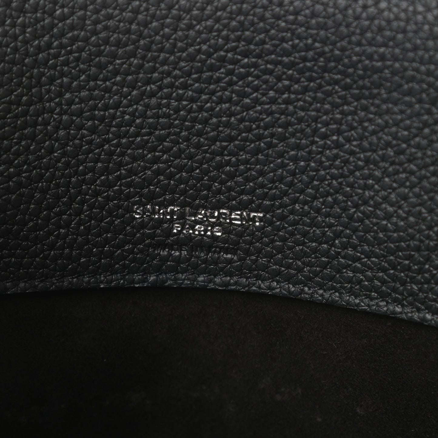 Grained Calfskin Nano Sac De Jour Souple Black