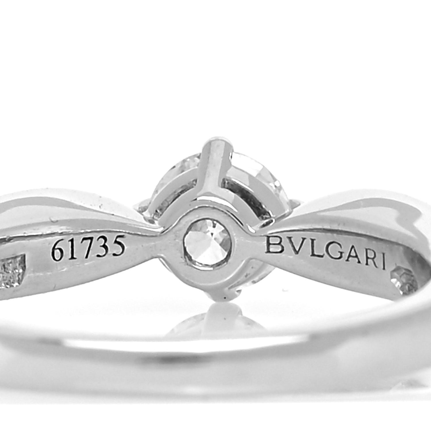 Bulgari Platinum Diamond .30ct Dedicata a Venezia Solitaire Engagement Ring 47 4 4 of 4