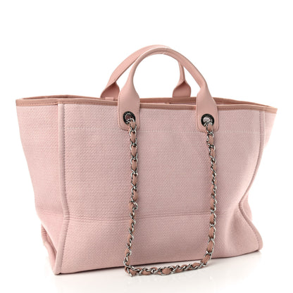 Chanel Canvas Medium Deauville Tote Light Pink 3 of 11