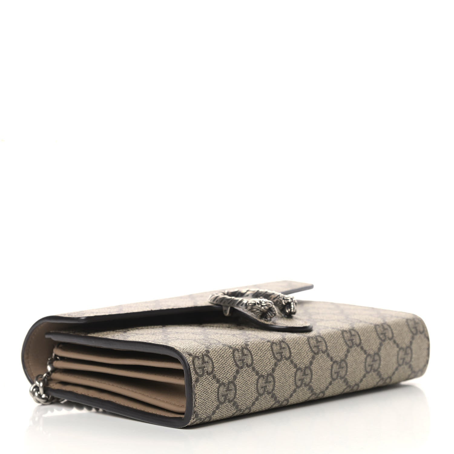 Gucci GG Supreme Monogram Mini Dionysus Chain Wallet Beige Taupe 4 of 11