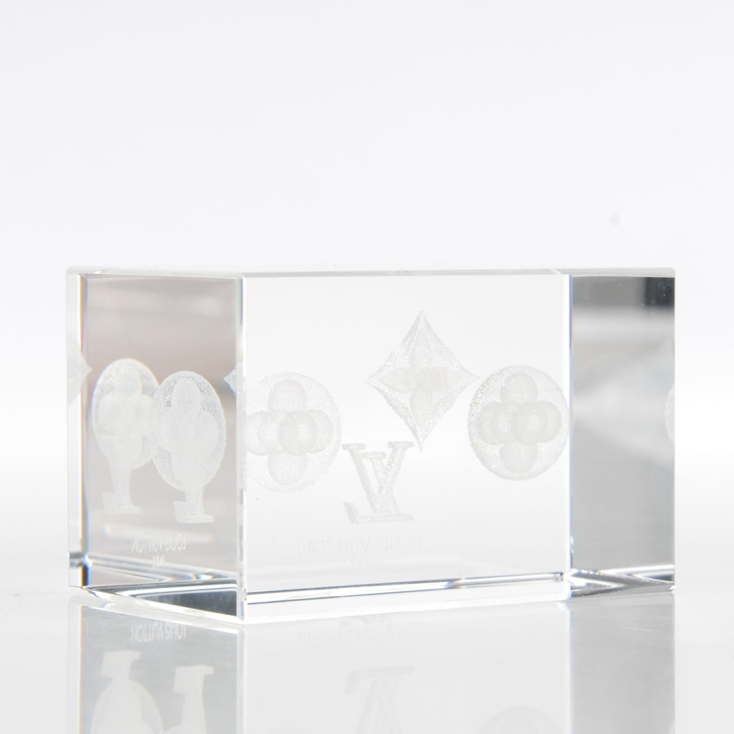 Monogram Crystal Paperweight