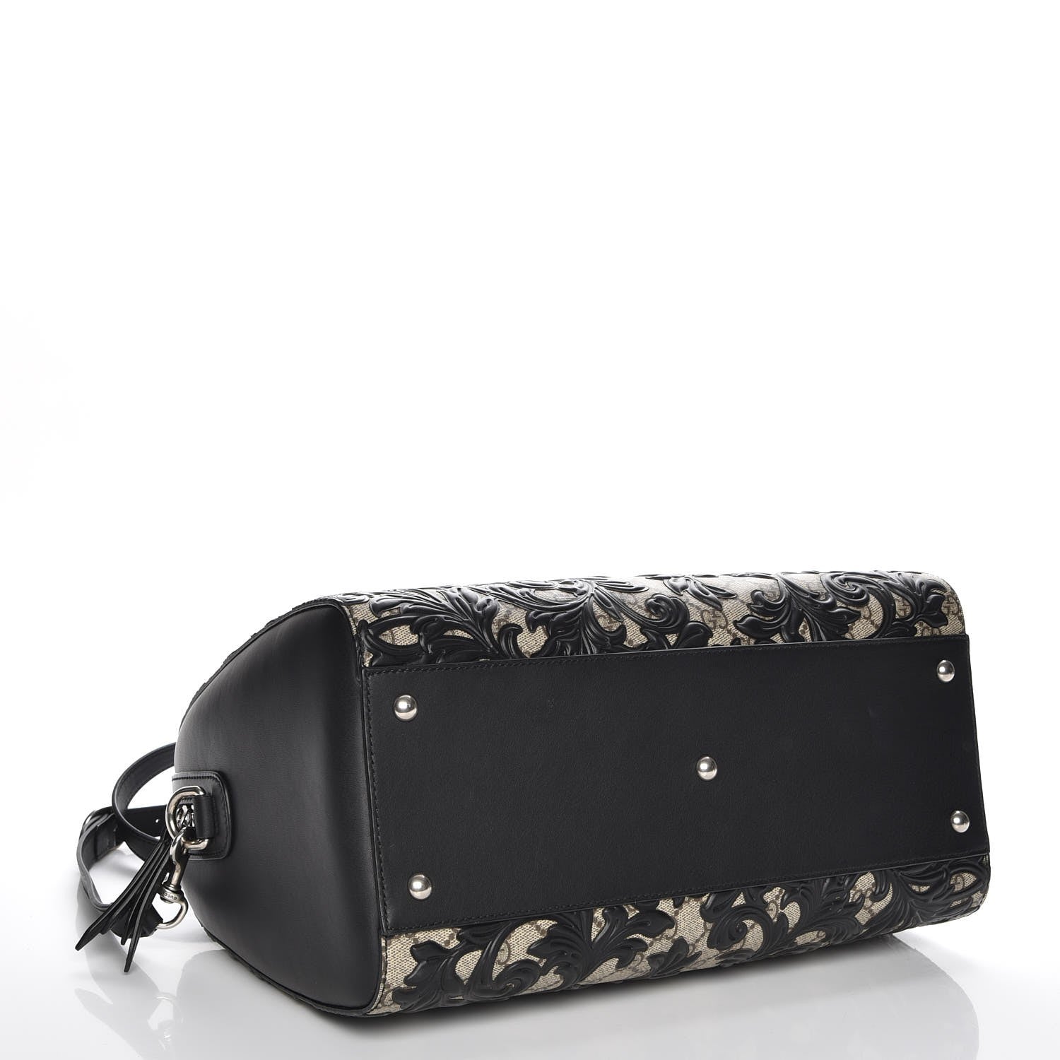 Gucci GG Supreme Monogram Arabesque Medium Boston Black 5 of 8