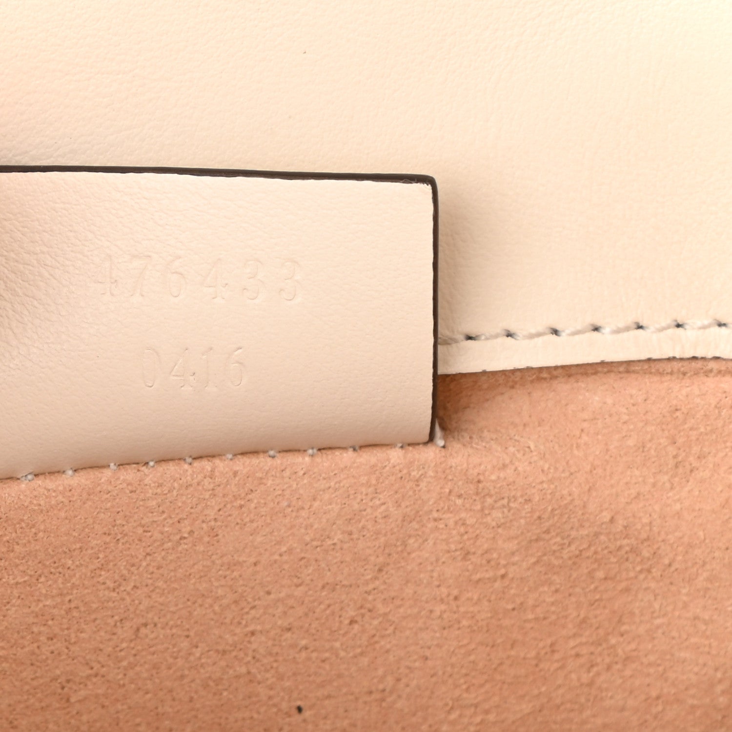Gucci Calfskin Matelasse Super Mini GG Marmont Shoulder Bag White 7 of 10