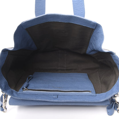 3.1 Phillip Lim 3.1 Textured Calfskin Medium Pashli Satchel Light Blue 5 of 13