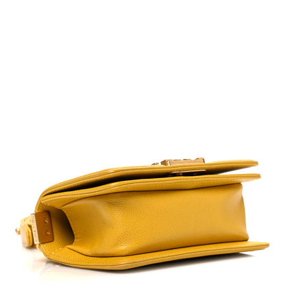 Chanel Caviar Quilted Mini Boy Flap Yellow 4 of 10