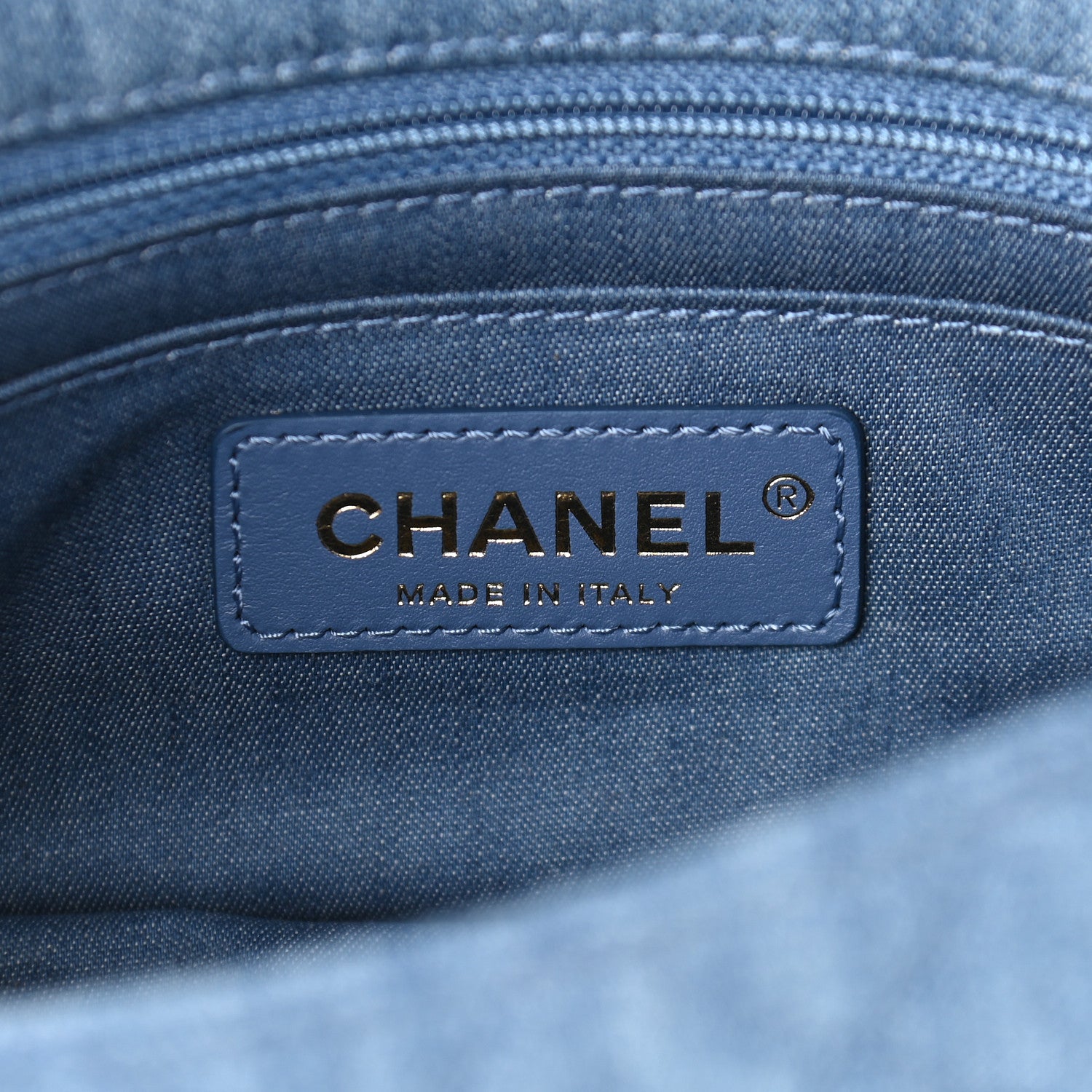 Chanel Denim Quilted Mini Pearl Crush Rectangular Flap Blue 6 of 9