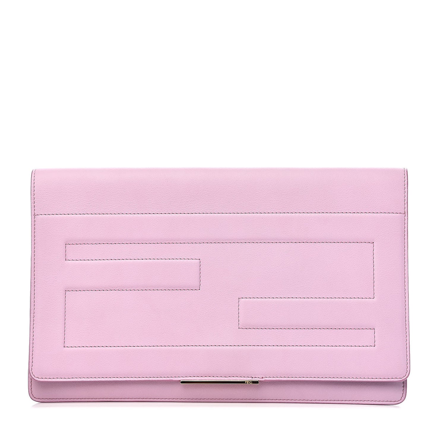 Vitello Flamingo Tube Macro Clutch Lavanda