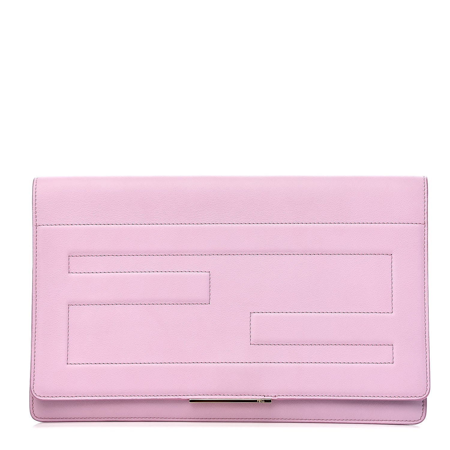 Fendi Vitello Flamingo Tube Macro Clutch Lavanda 1 of 8