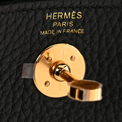 Hermes Taurillon Clemence Mini Lindy 20 Black 6 of 11