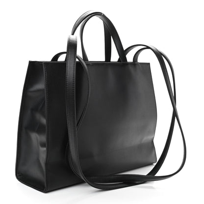 Telfar Vegan Leather Medium Shopping Bag Black 3 of 10