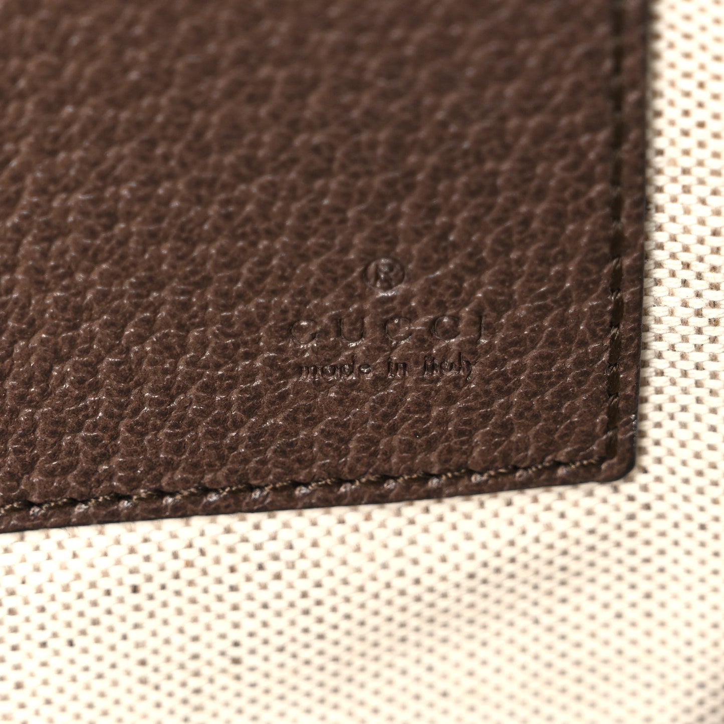 GG Supreme Monogram Courrier Documents Holder Beige New Acero