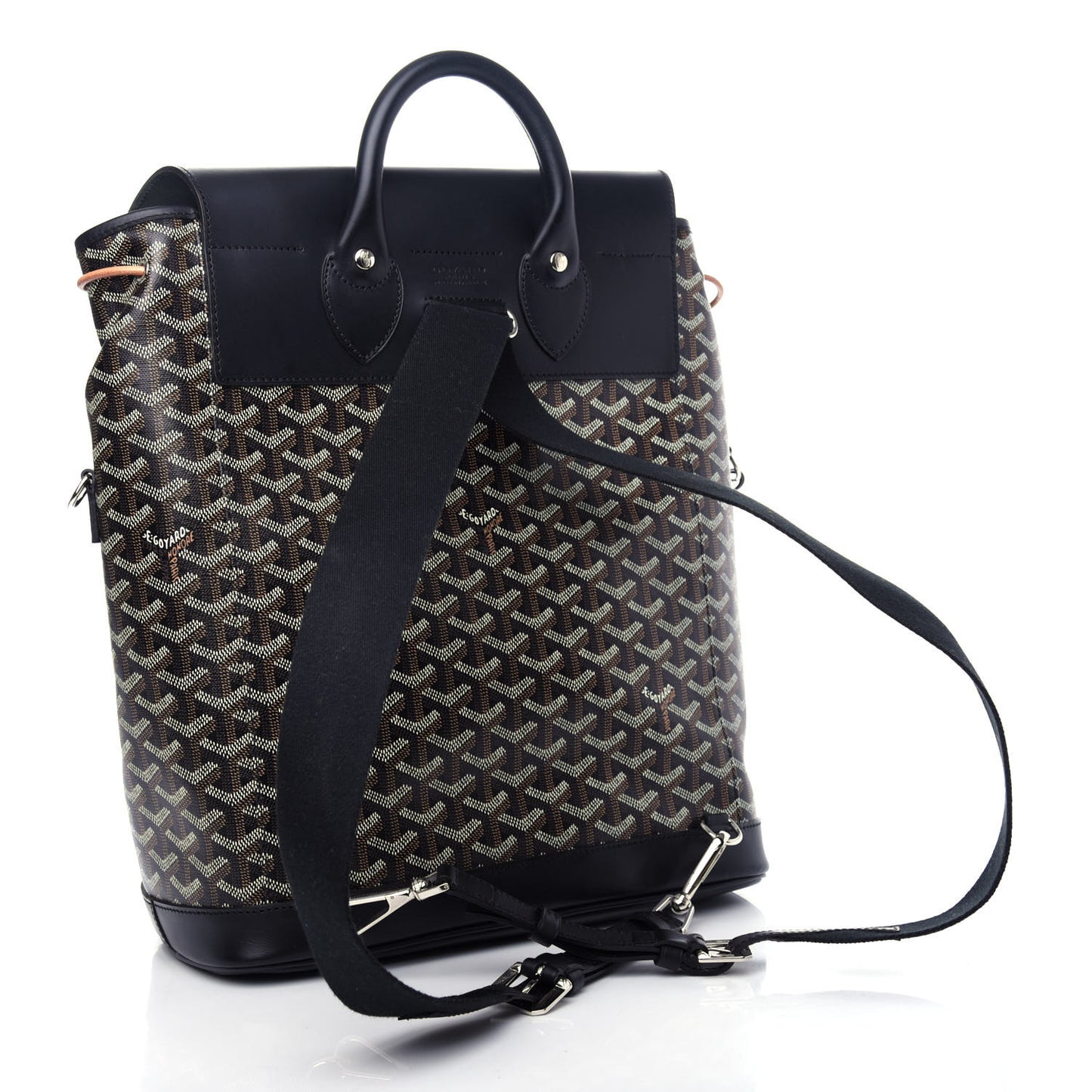 Goyardine Calfskin Alpin MM Backpack Black