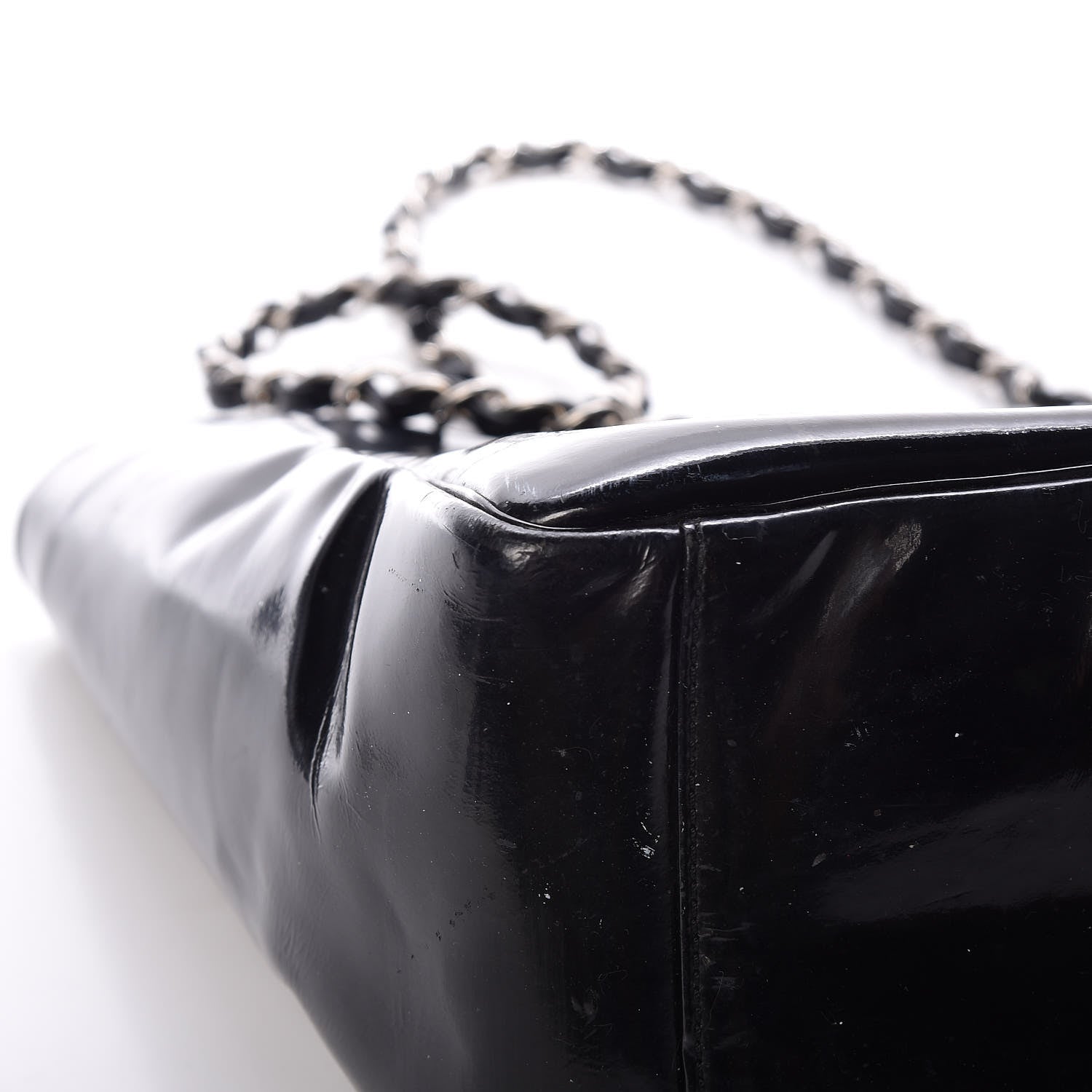 Chanel Patent Perforated CC Tote Black 16 of 16