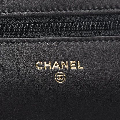 Chanel Lambskin Quilted Egyptian Amulet Wallet On Chain WOC Black 6 of 11