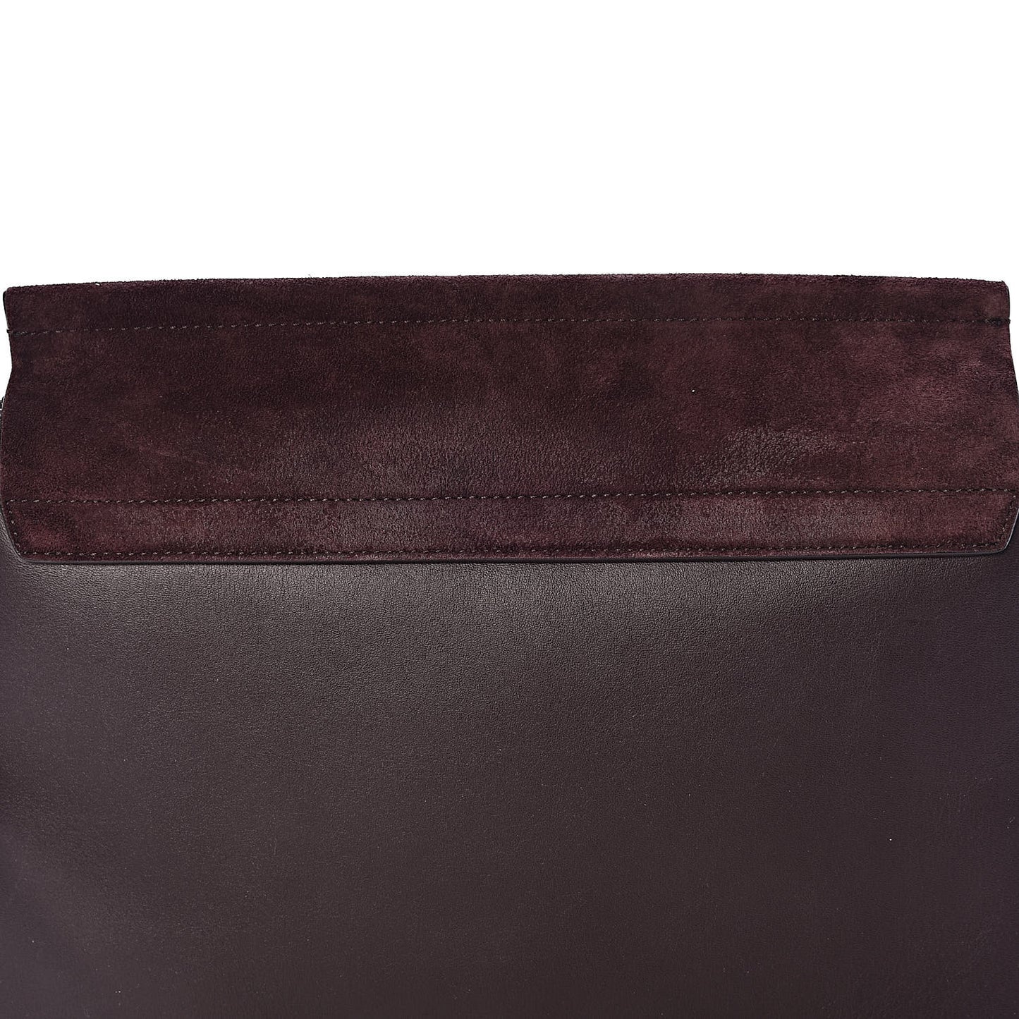 Calfskin Suede Medium Faye Shoulder Bag Carbon Brown