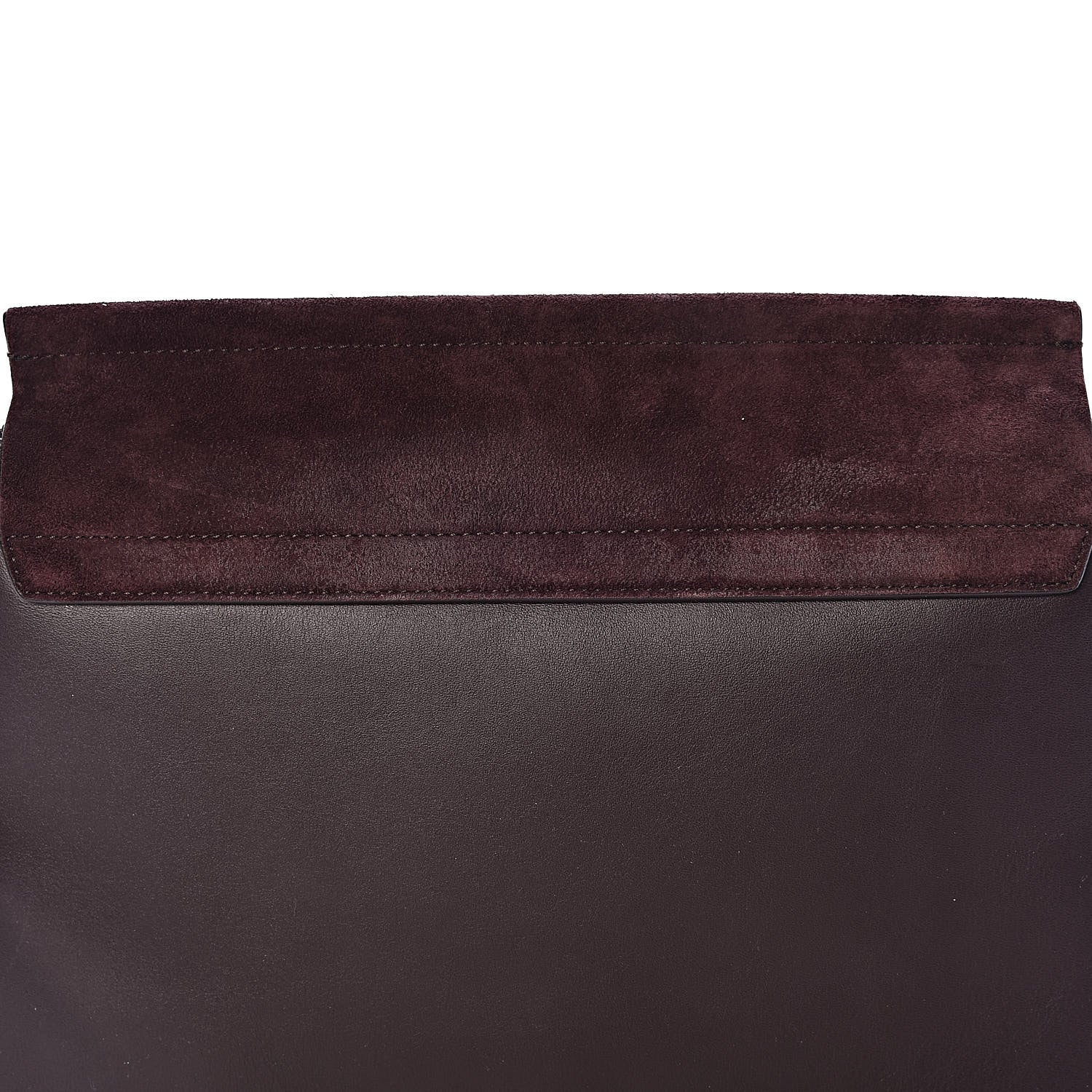 Chloe Calfskin Suede Medium Faye Shoulder Bag Carbon Brown 8 of 10