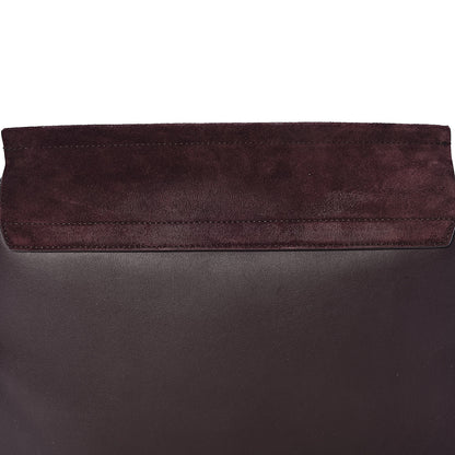 Chloe Calfskin Suede Medium Faye Shoulder Bag Carbon Brown 8 of 10