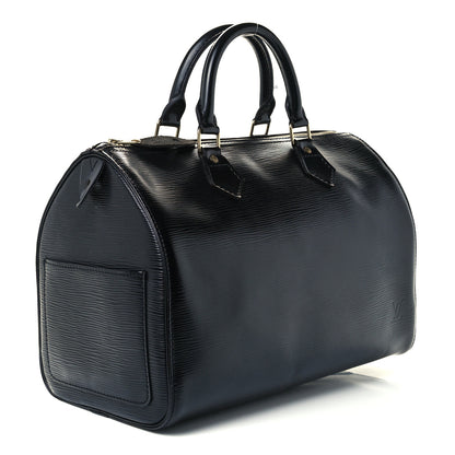 Louis Vuitton Epi Speedy 30 Black 3 of 12