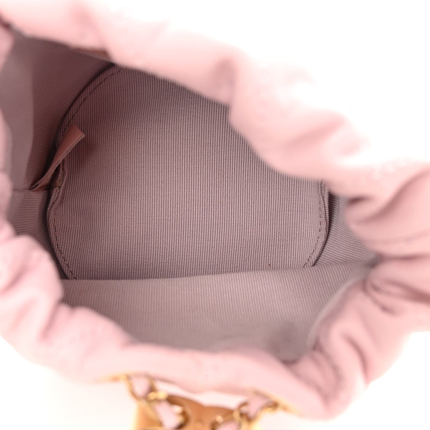 Chanel Calfskin Quilted Pearl Mini About Pearls Drawstring Bucket Light Pink 5 of 10