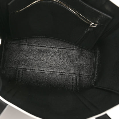 Balenciaga Smooth Calfskin Logo Double Sided XXS Everyday Tote Black White 5 of 9
