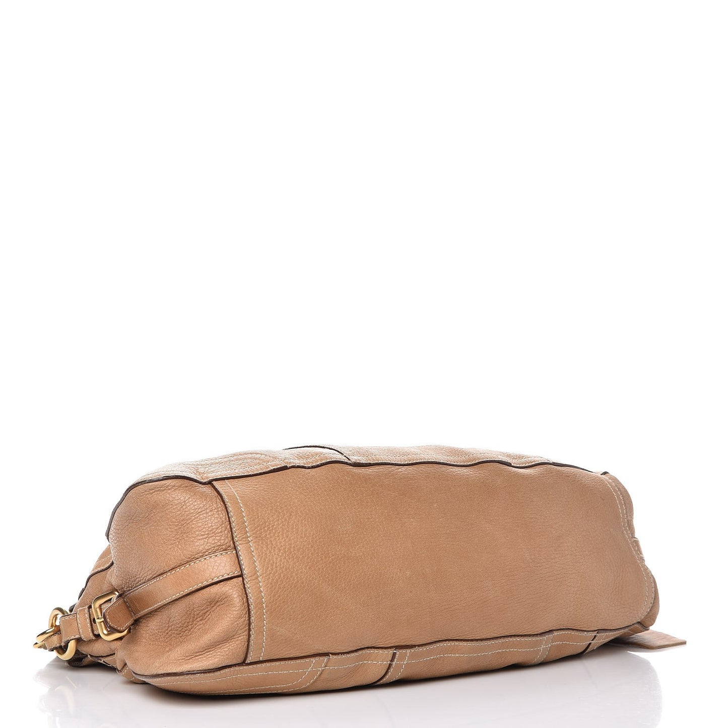 Cervo Deerskin Shopping Satchel Naturale