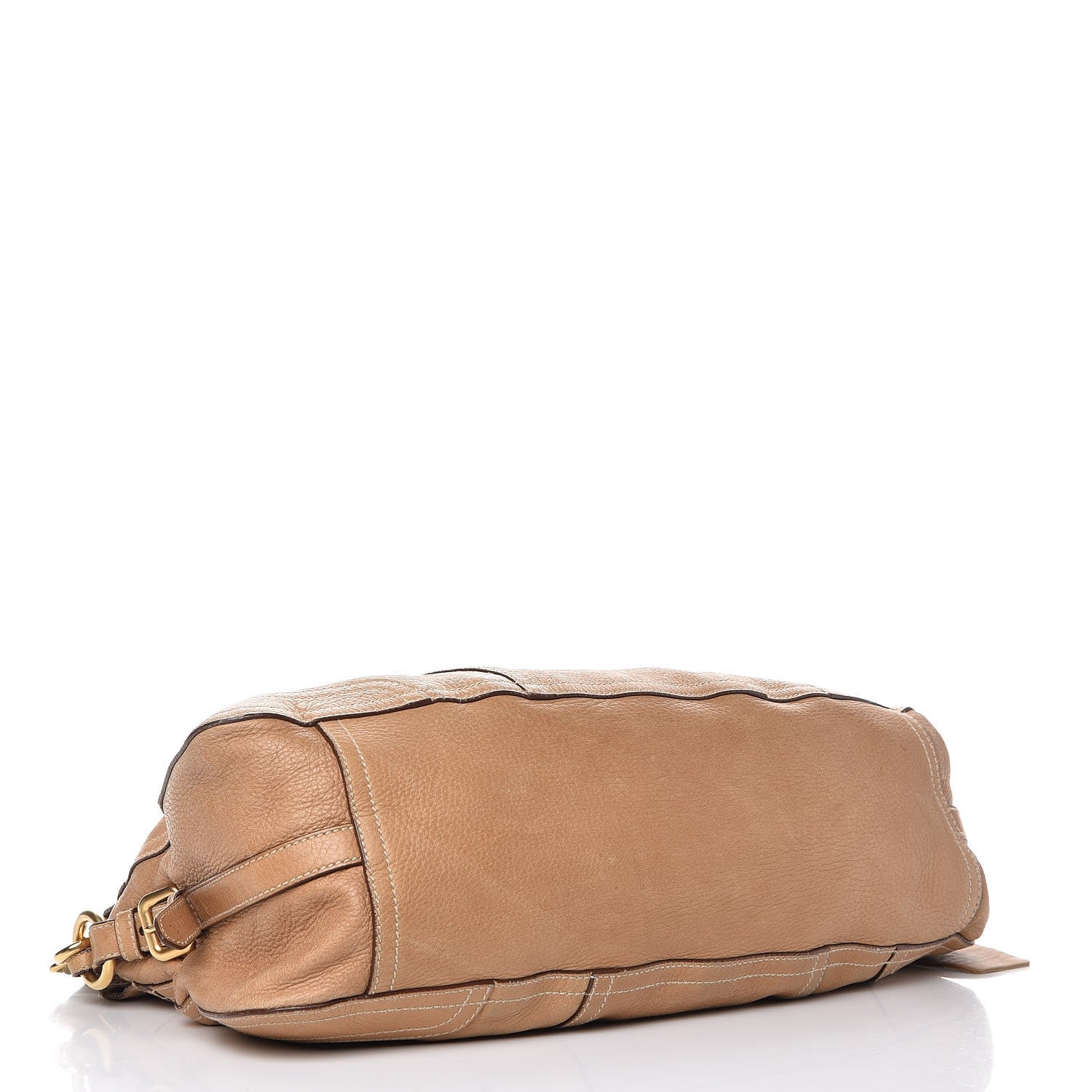 Prada Cervo Deerskin Shopping Satchel Naturale 5 of 16