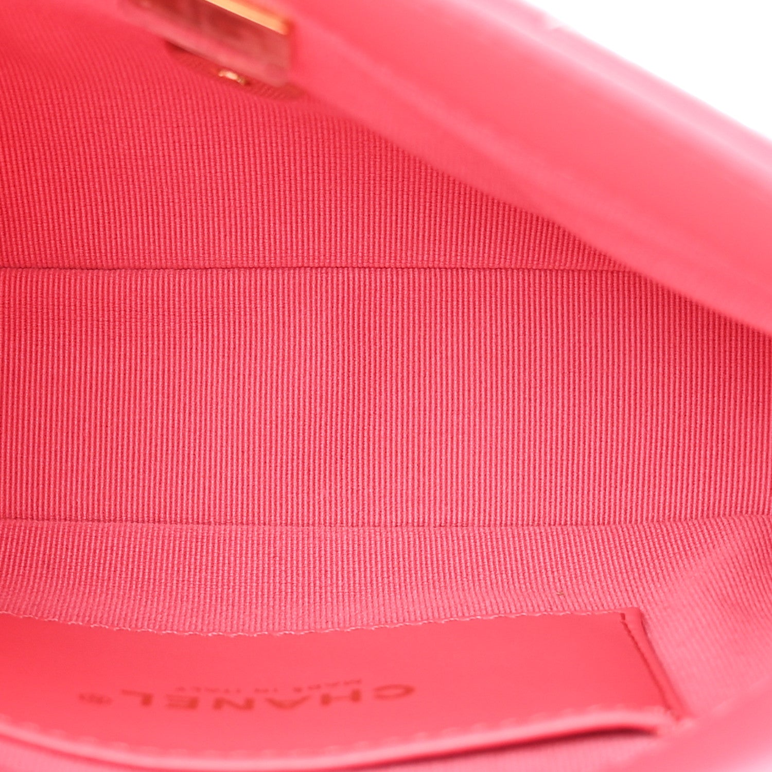Chanel Lambskin Plexiglass Quilted Coco Love Mini Flap Pink 5 of 12