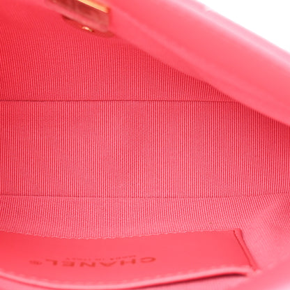 Chanel Lambskin Plexiglass Quilted Coco Love Mini Flap Pink 5 of 12