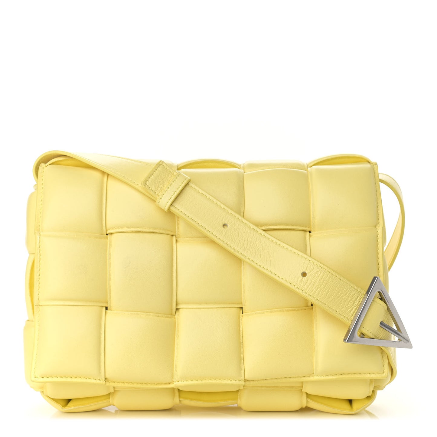 Nappa Maxi Intreccio Padded Cassette Crossbody Bag Sherbert