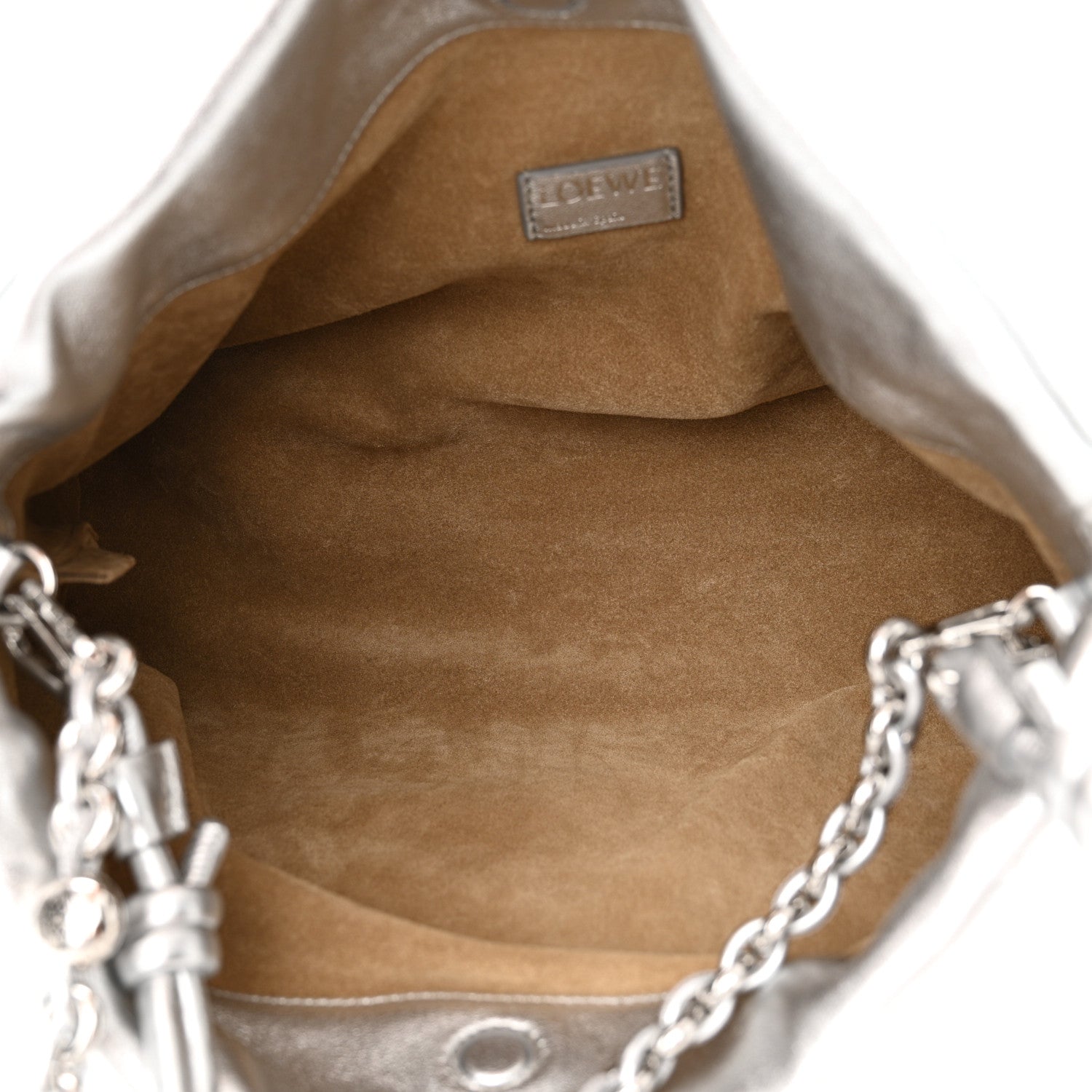 Loewe Metallic Nappa Donut Chain Flamenco Knot Silver 5 of 10
