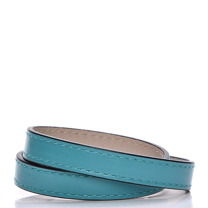 Bulgari Calfskin Serpenti Forever Muli-coiled Bracelet S Aquarelle Turquoise 3 of 8