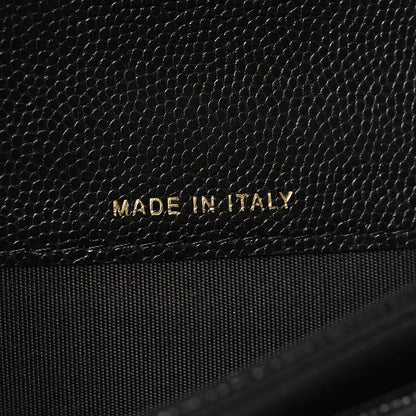 Chanel Caviar Quilted Boy Flap Card Holder Black 7 of 9