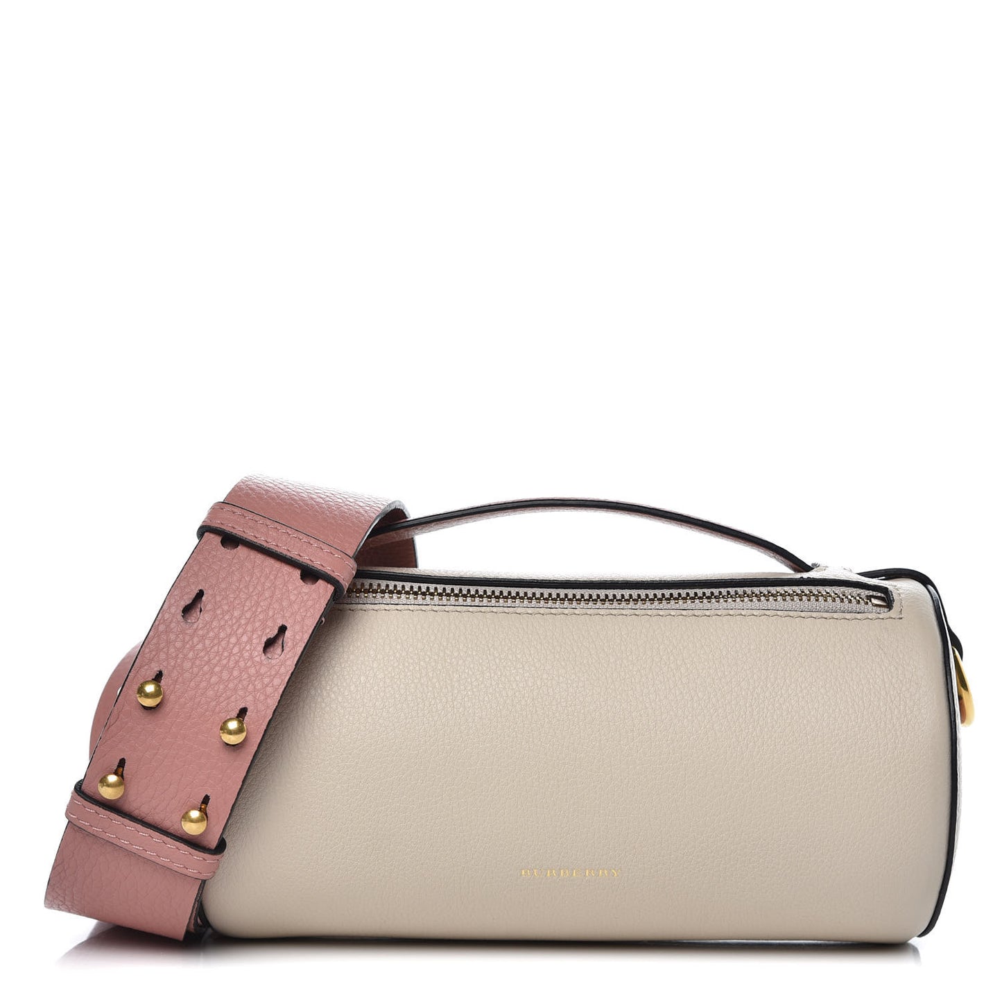 Calfskin The Barrel Bag Limestone Dusty Rose