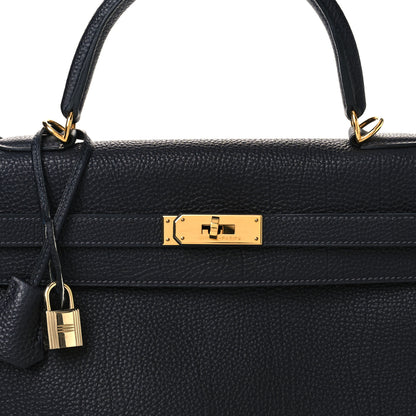 Hermes Fjord Kelly Sellier 35 Bleu Indigo 8 of 18